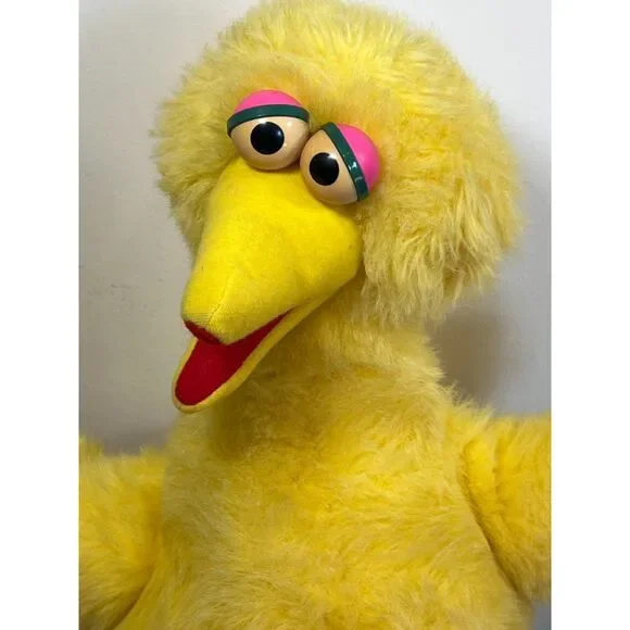 Vintage Sesame Street Talking Big Bird Plush Toy Hasbro 1986 Stuffed Animal - Picture 2 of 4
